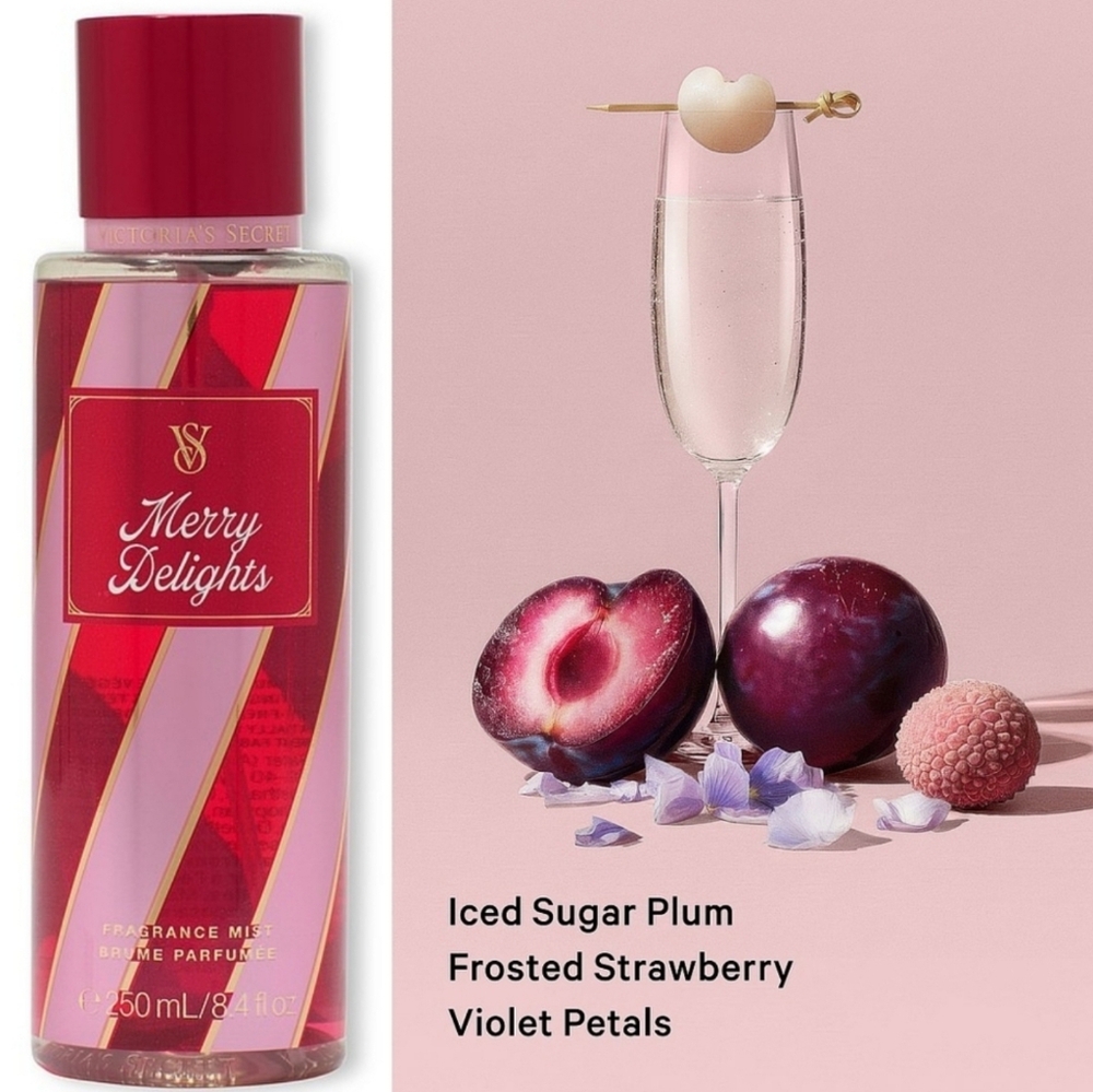 Victoria's Secret Merry Delights Fragrance Body Mist 8oz NEW Rare